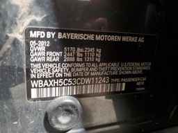 2012 BMW 5 series