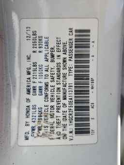 2014 HONDA ACCORD