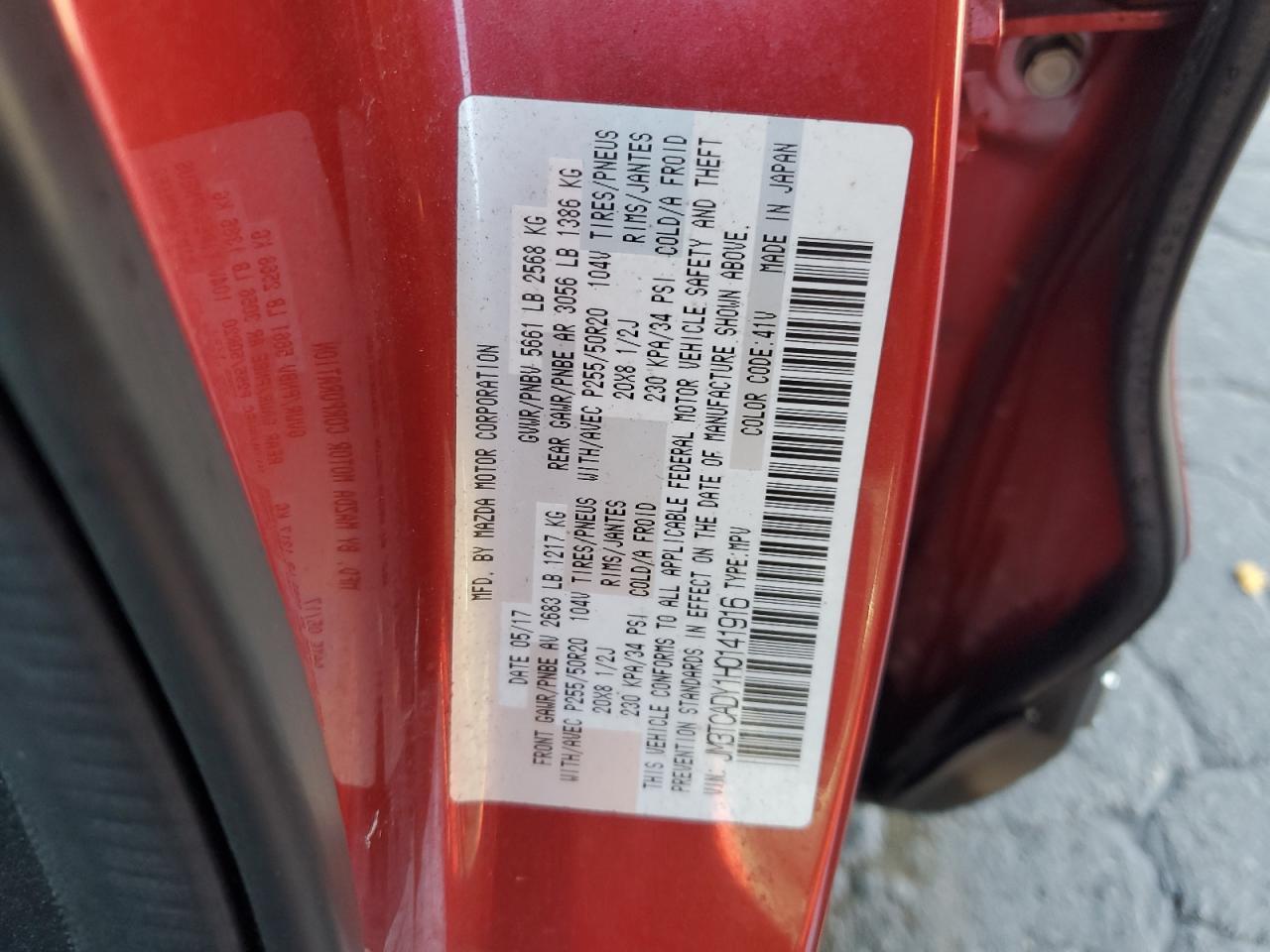2017 MAZDA CX-9