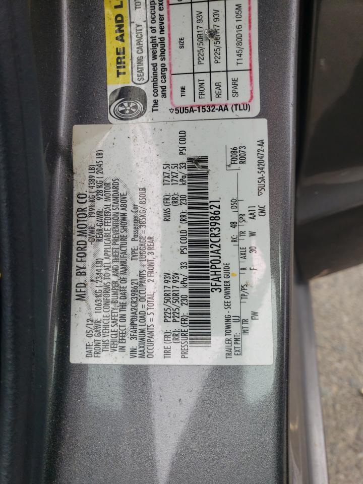 2012 FORD FUSION