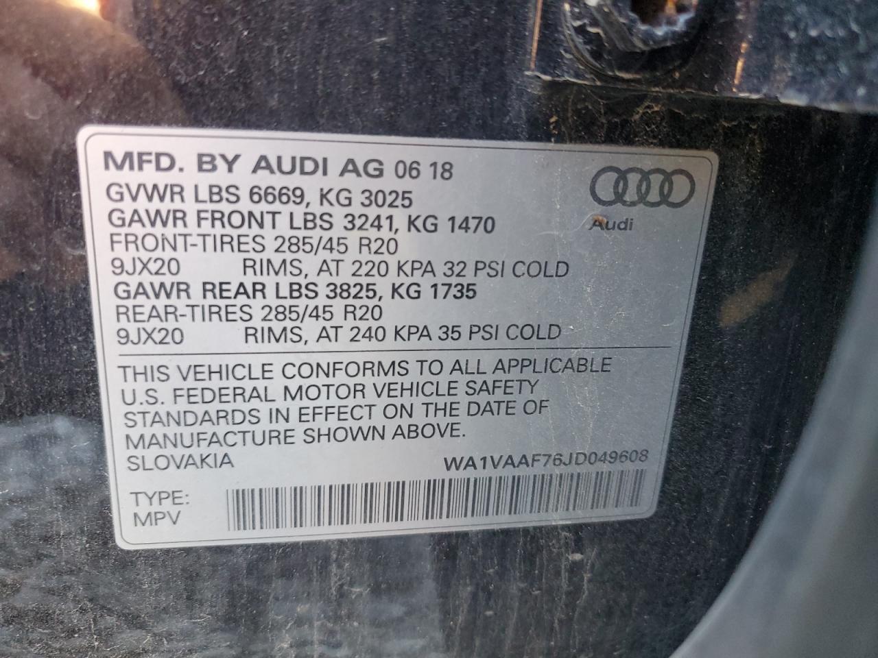 2018 AUDI Q7