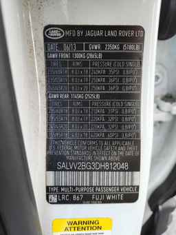 2013 LAND ROVER RANGE ROVER EVOQUE