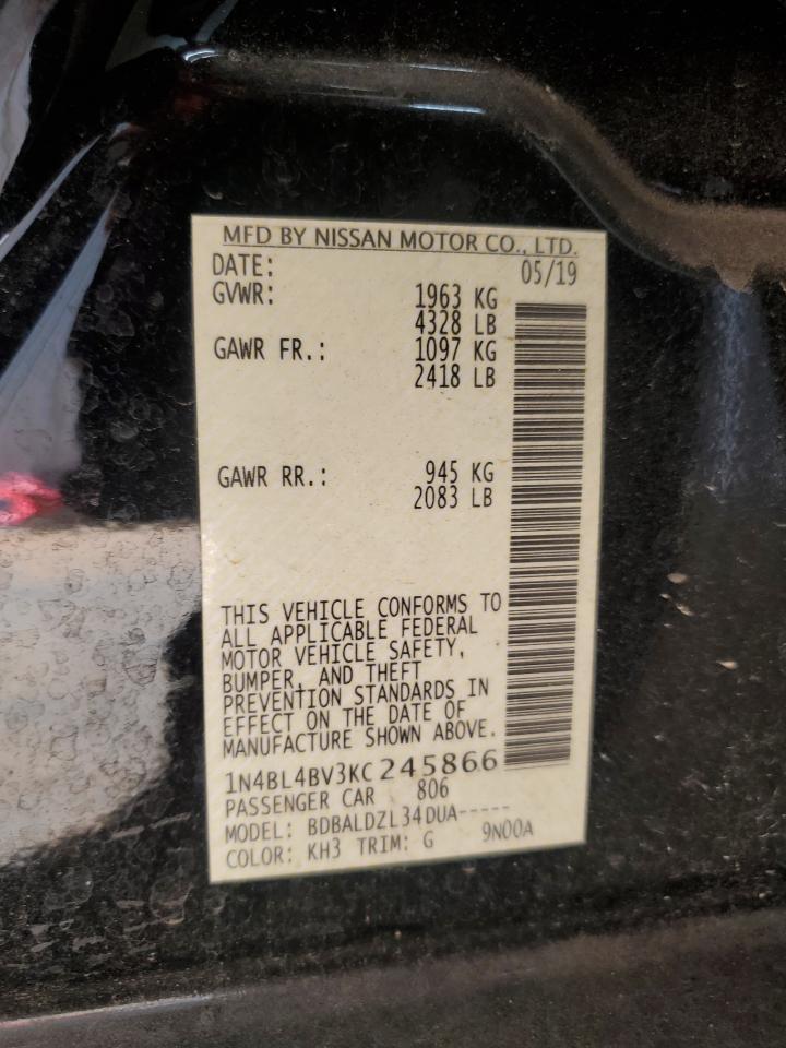 2019 NISSAN ALTIMA