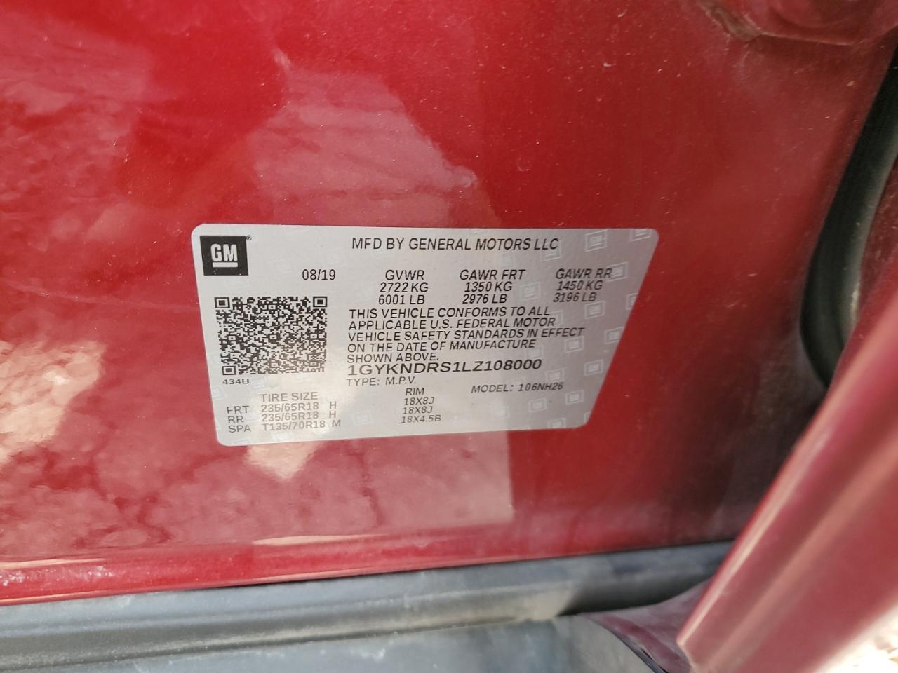 2020 CADILLAC XT5