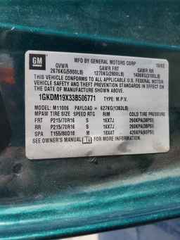 2003 GMC SAFARI
