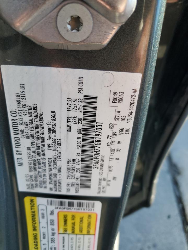 2016 FORD FUSION