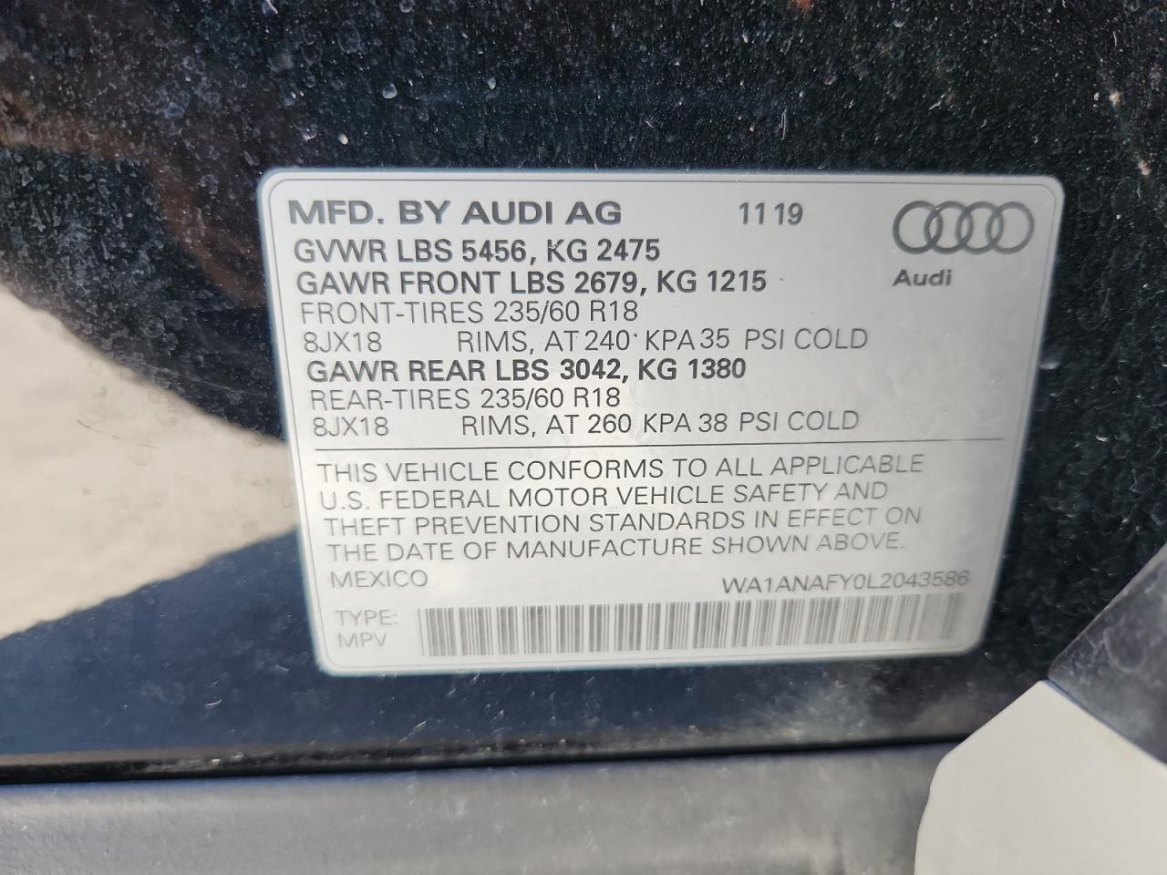 2020 AUDI Q5