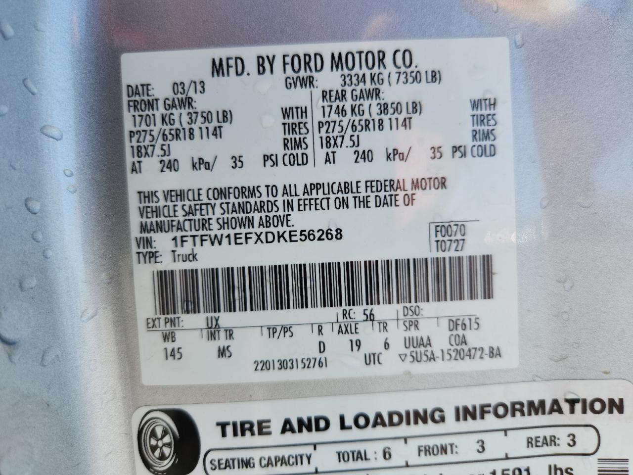 2013 FORD F-150