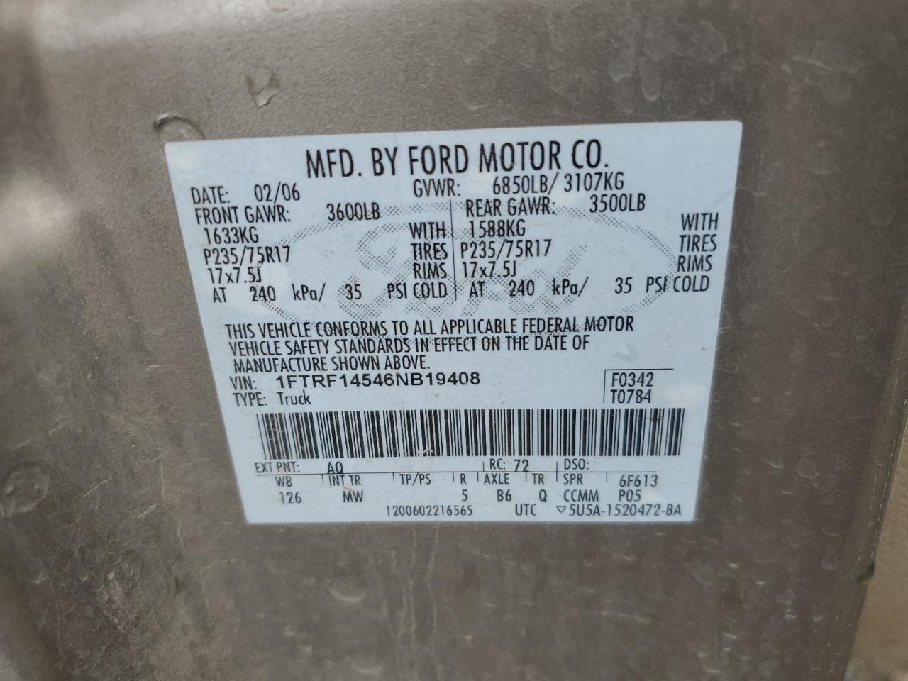 2006 FORD F-150