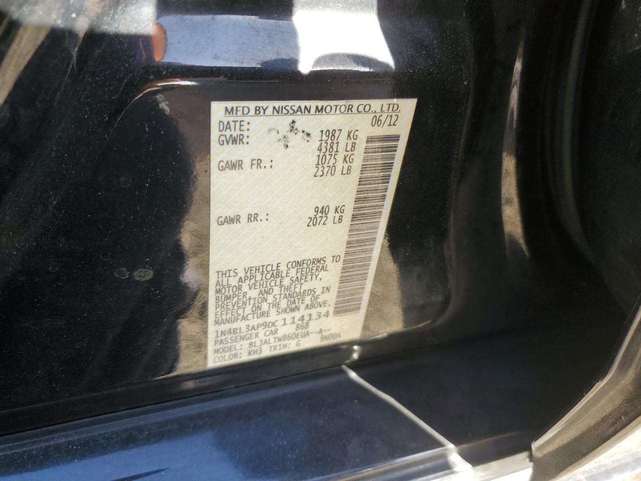 2013 NISSAN ALTIMA