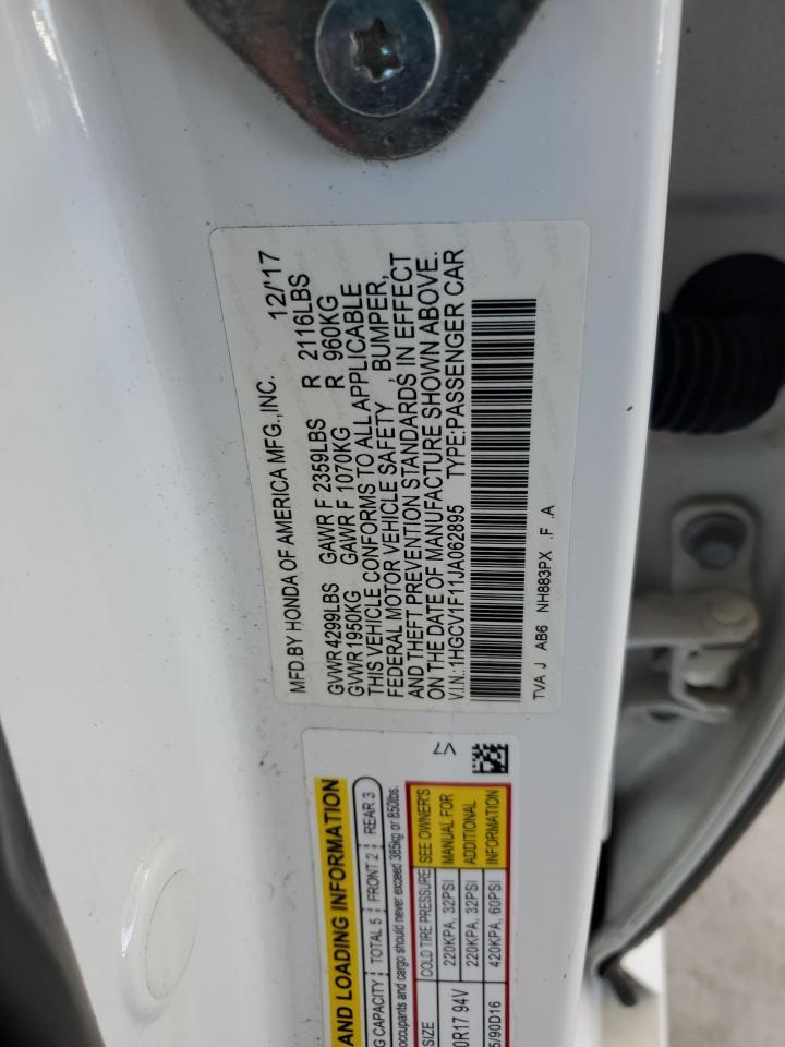 2018 HONDA ACCORD