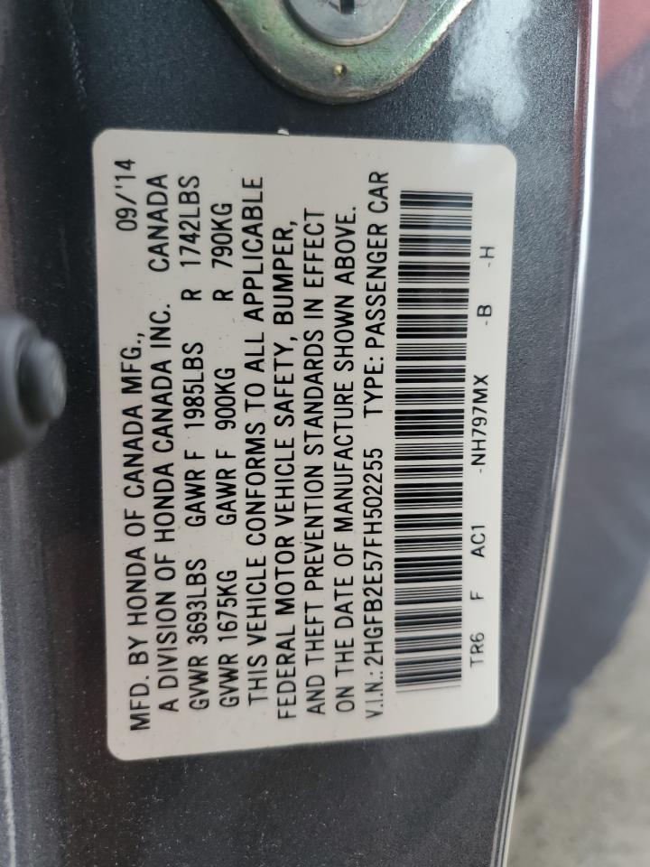 2015 HONDA CIVIC