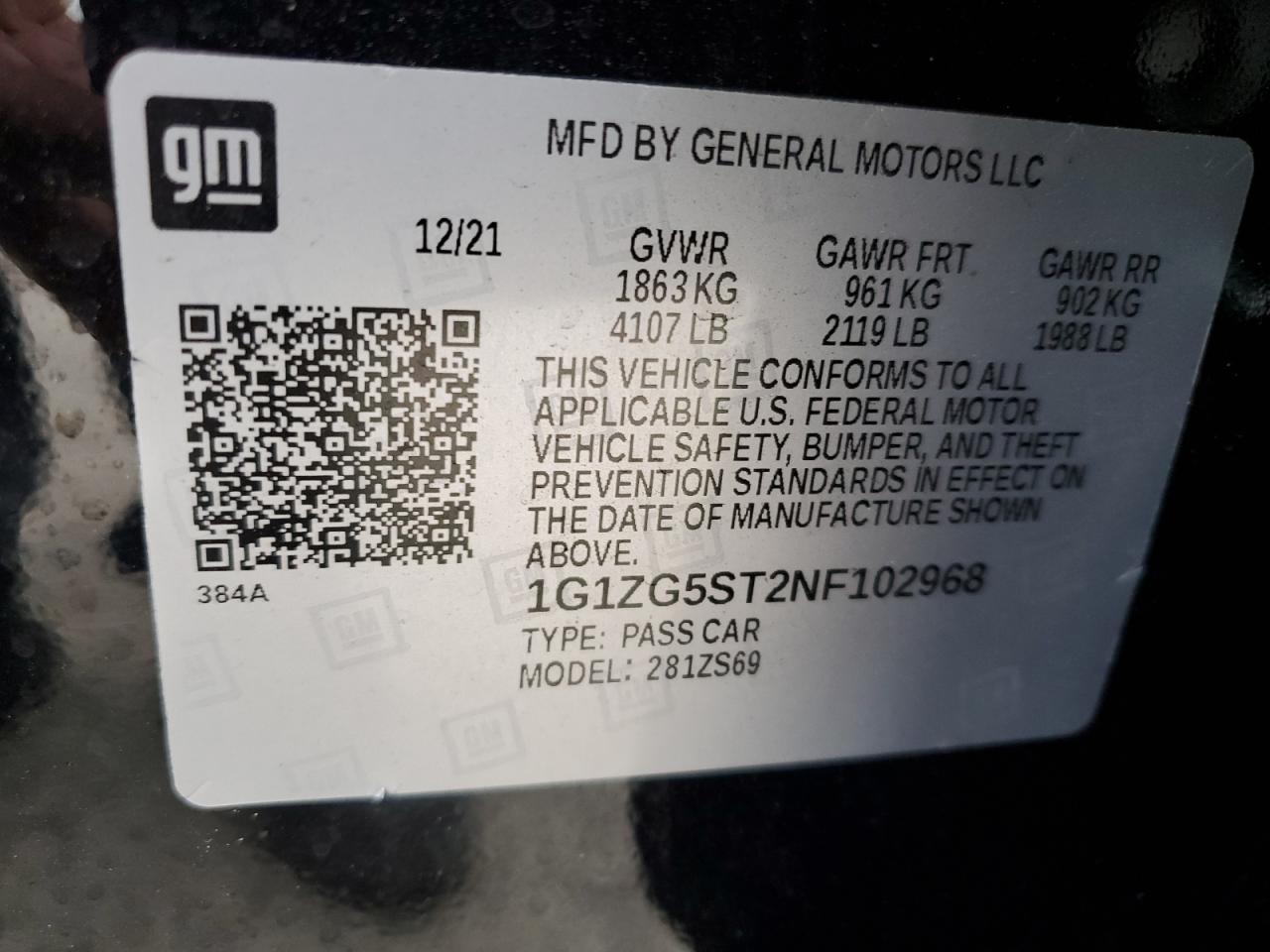 2022 CHEVROLET MALIBU