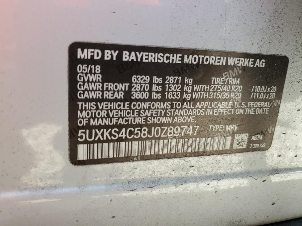 2018 BMW X5