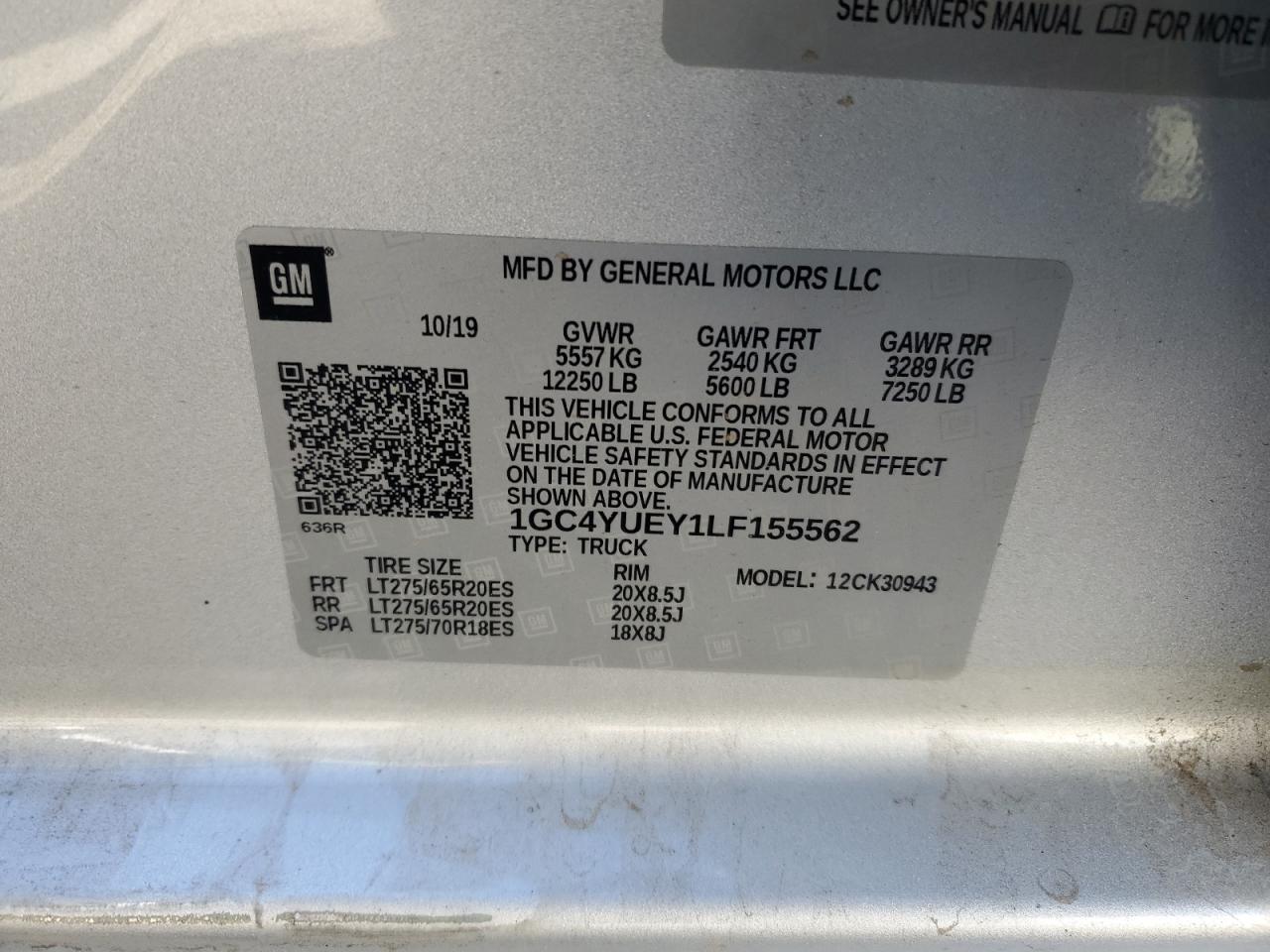 2020 CHEVROLET Silverado
