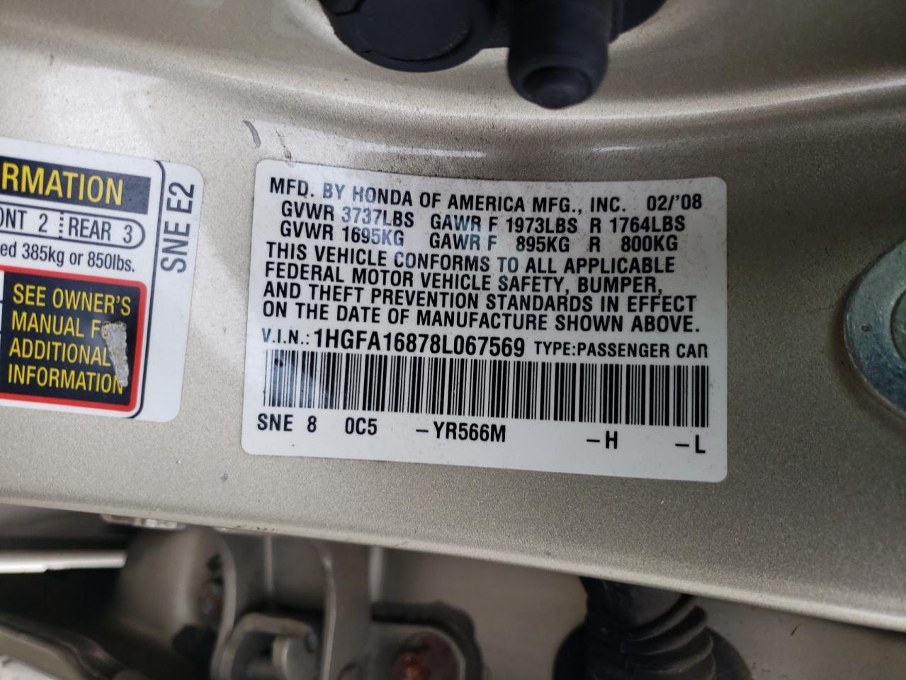 2008 HONDA CIVIC