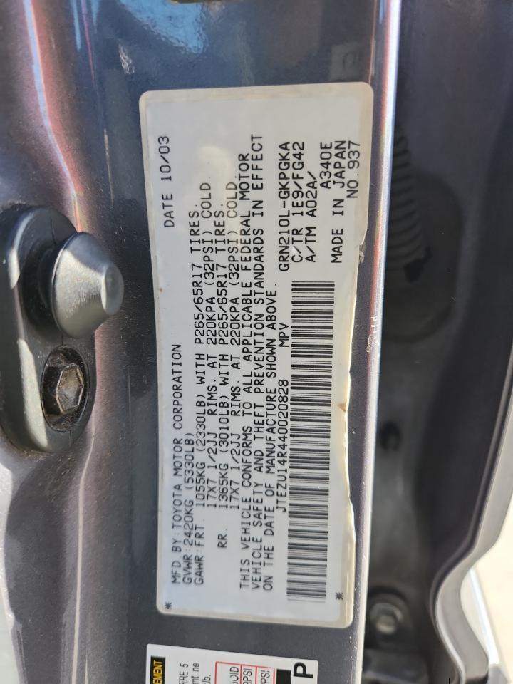 2004 TOYOTA 4Runner