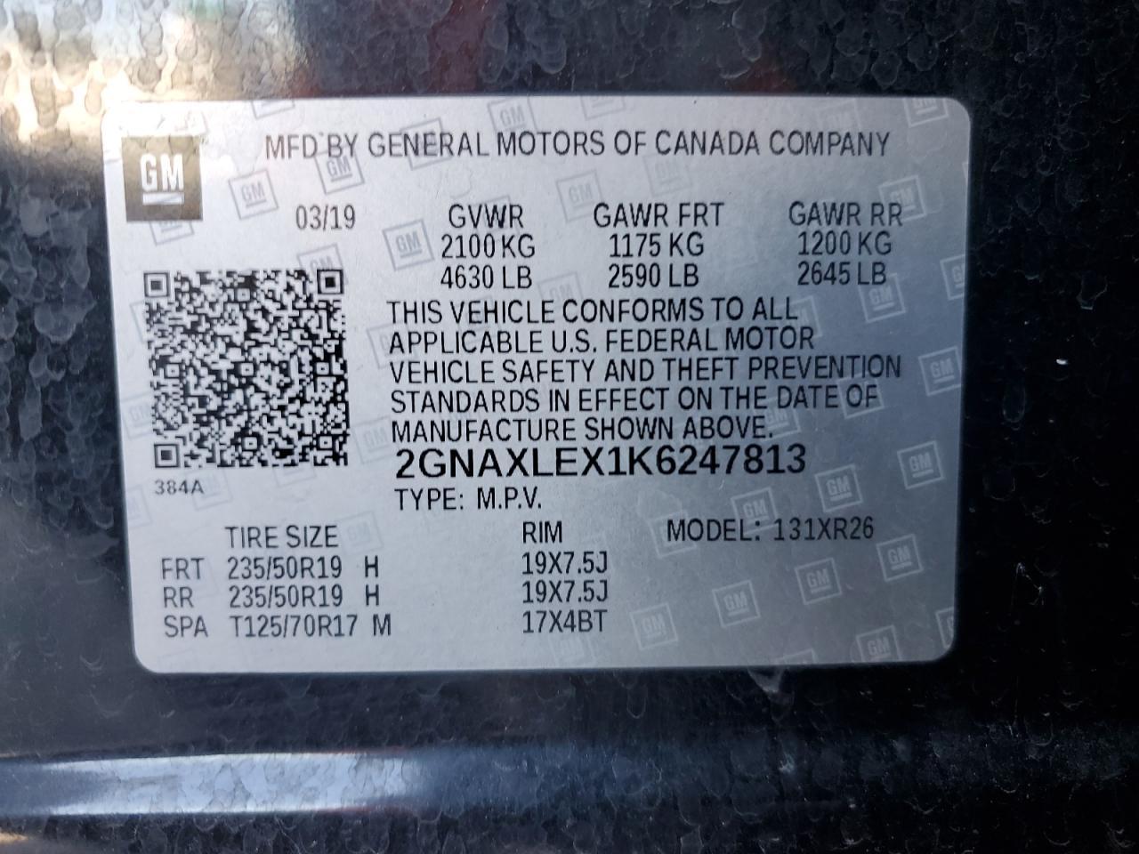 2019 CHEVROLET EQUINOX