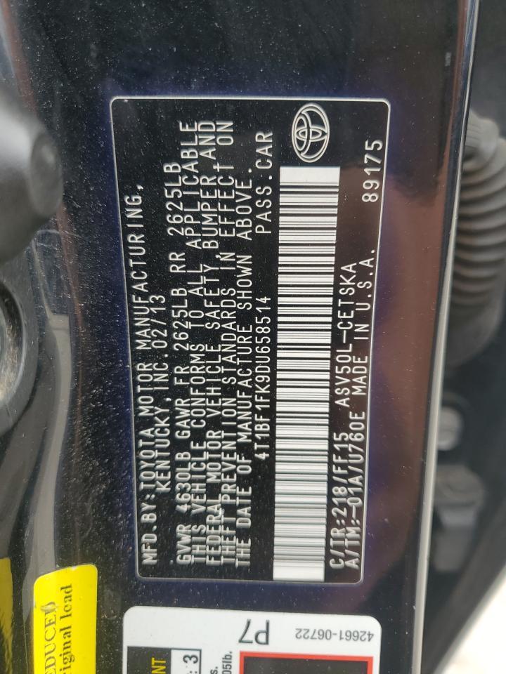 2013 TOYOTA CAMRY