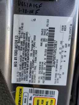 2013 FORD FUSION