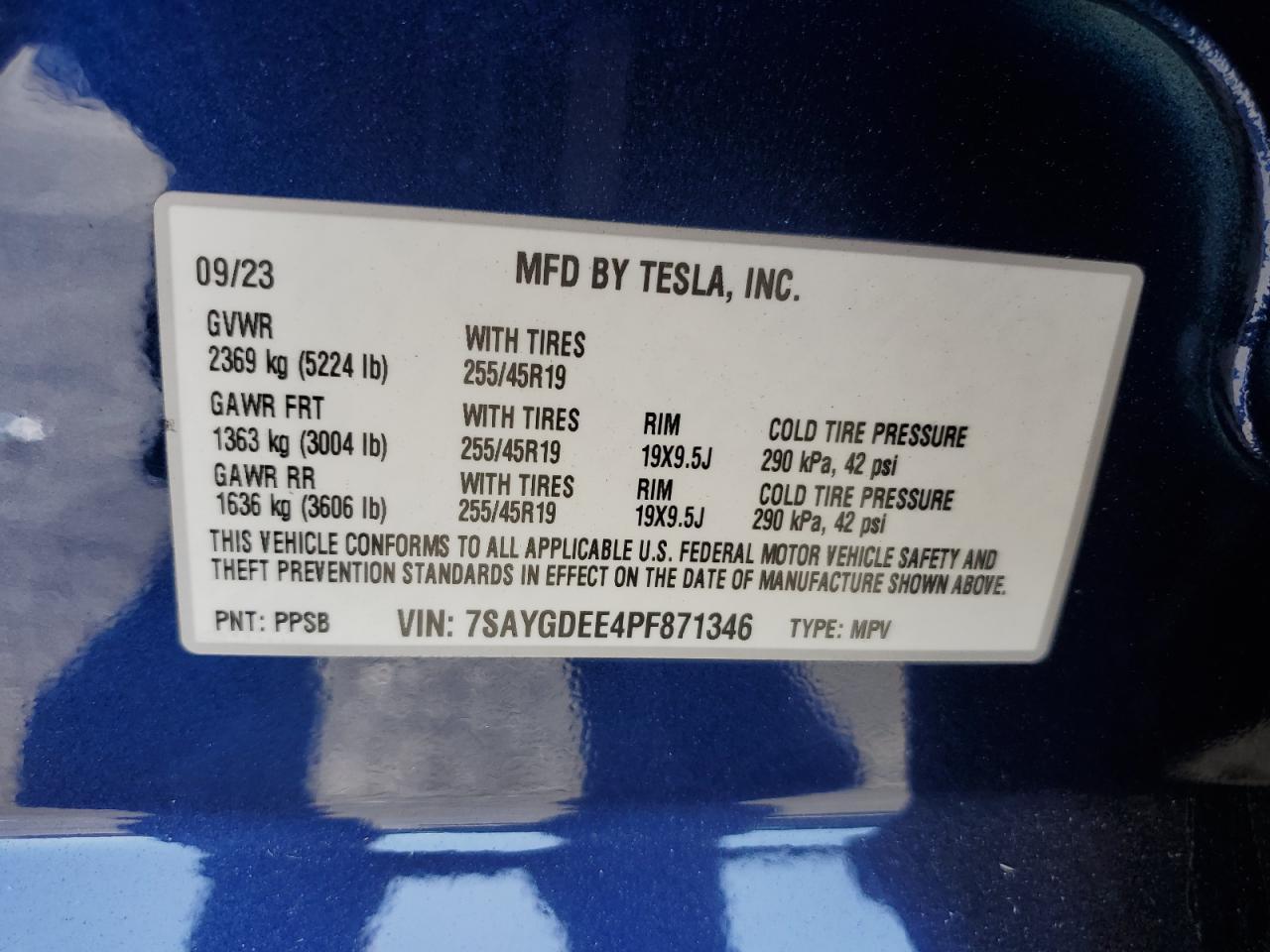 2023 TESLA MODEL Y