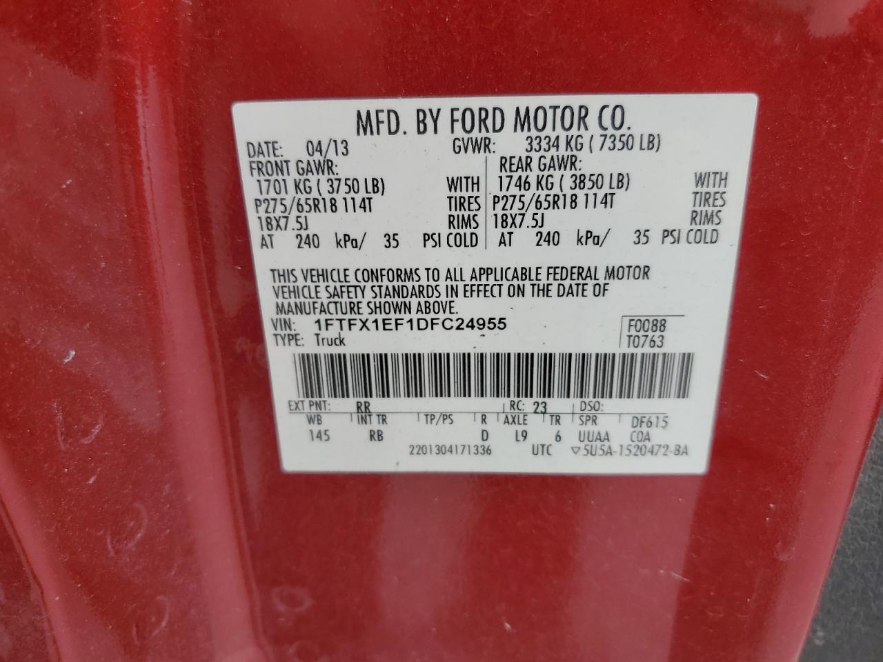 2013 FORD F-150