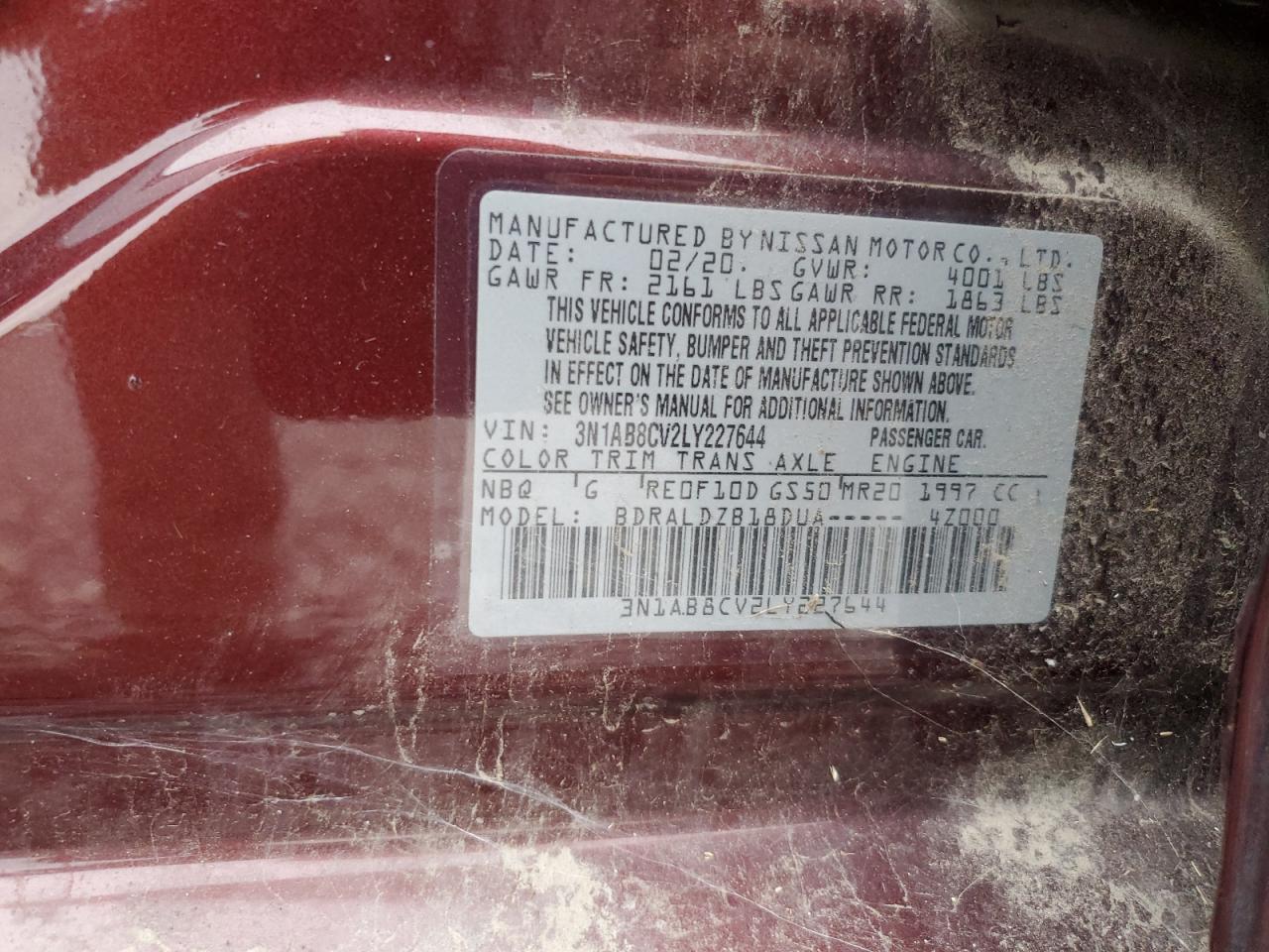 2020 NISSAN SENTRA