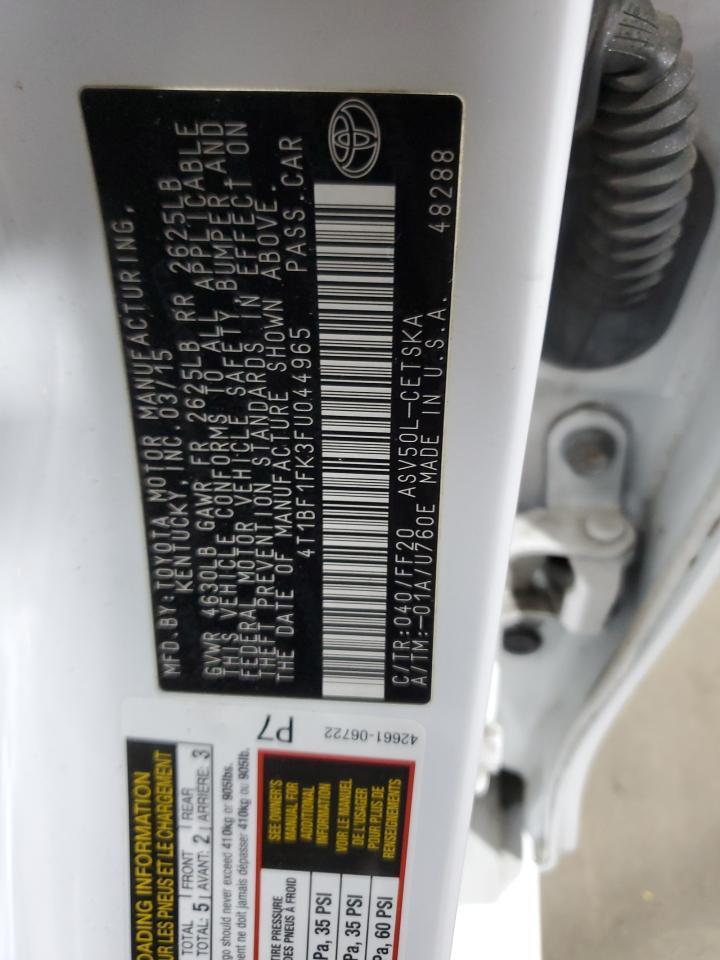 2015 TOYOTA CAMRY