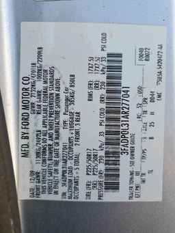 2010 FORD FUSION
