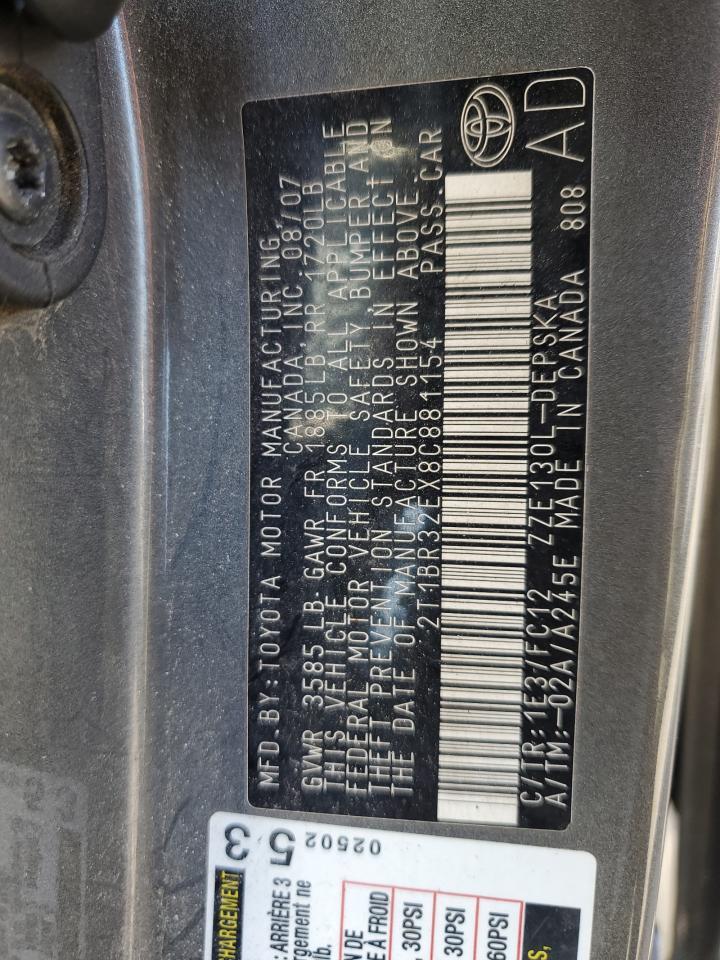 2008 TOYOTA COROLLA