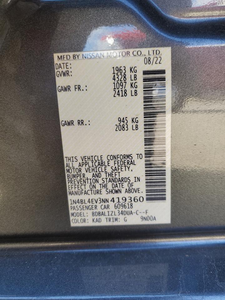 2022 NISSAN ALTIMA
