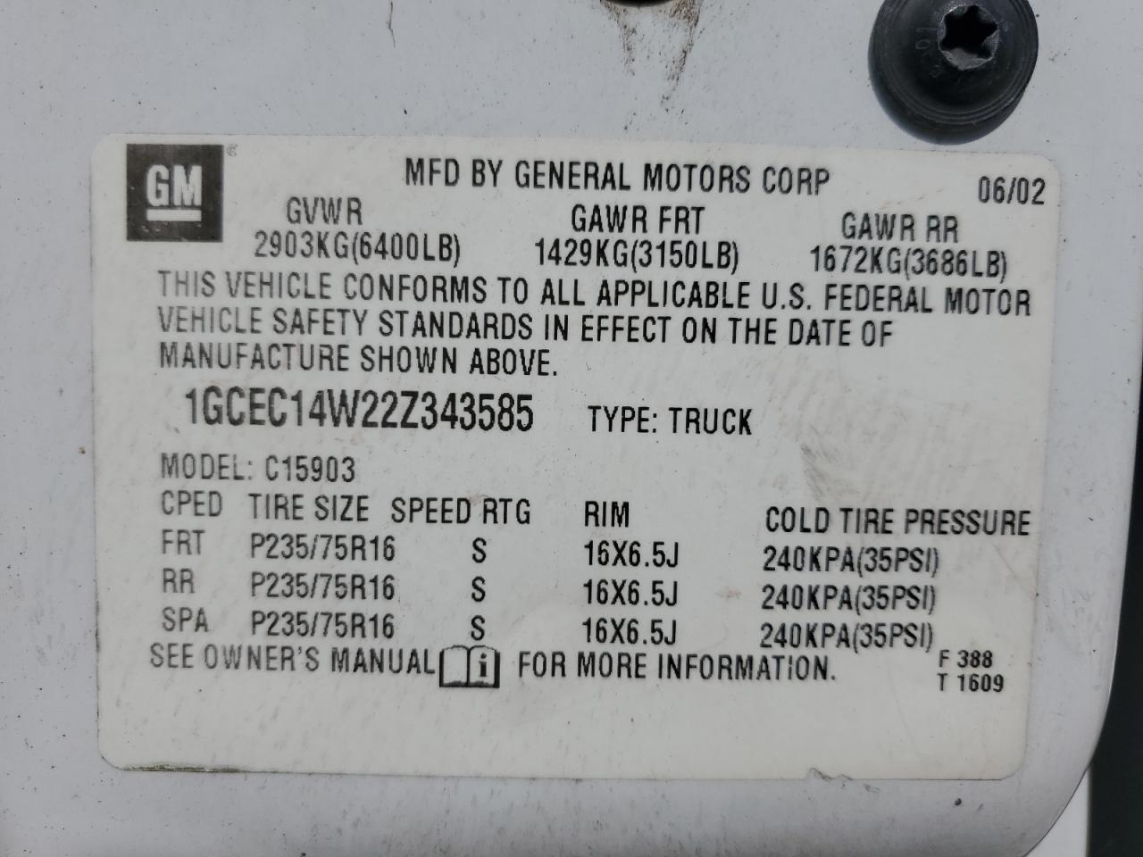2002 CHEVROLET Silverado