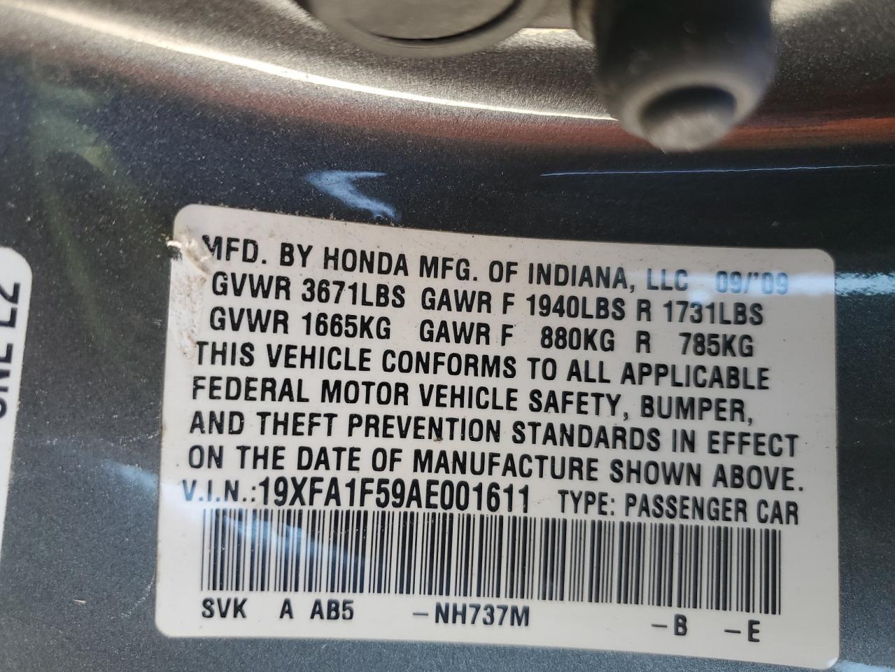 2010 HONDA CIVIC