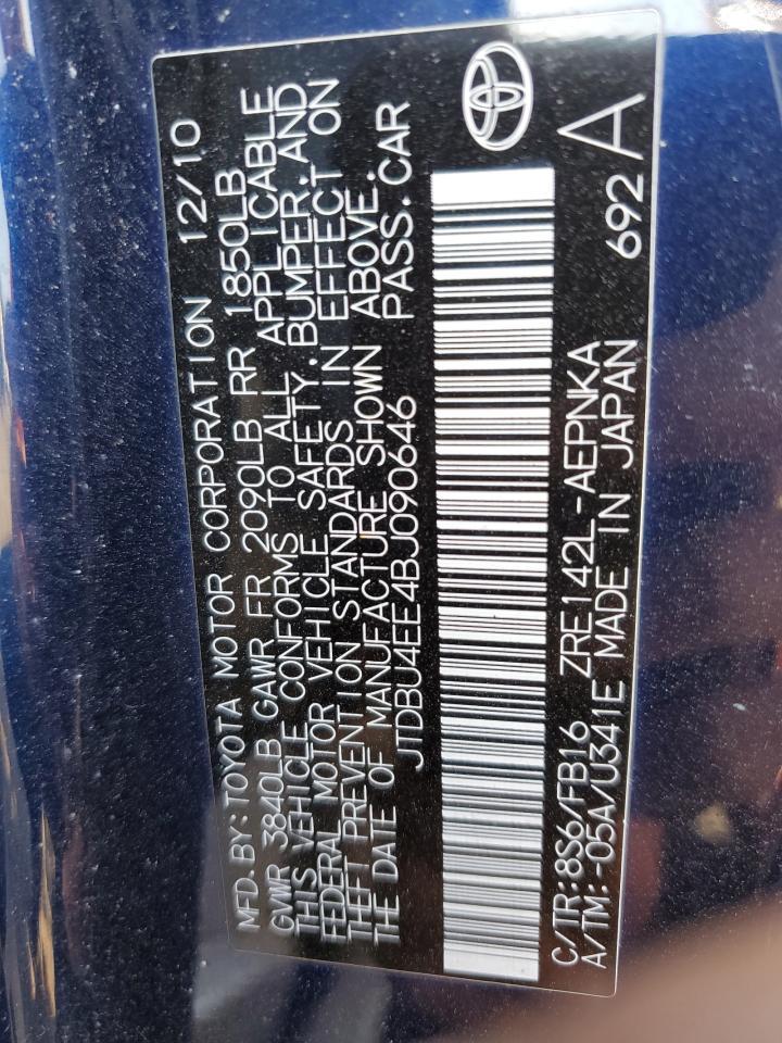 2011 TOYOTA COROLLA