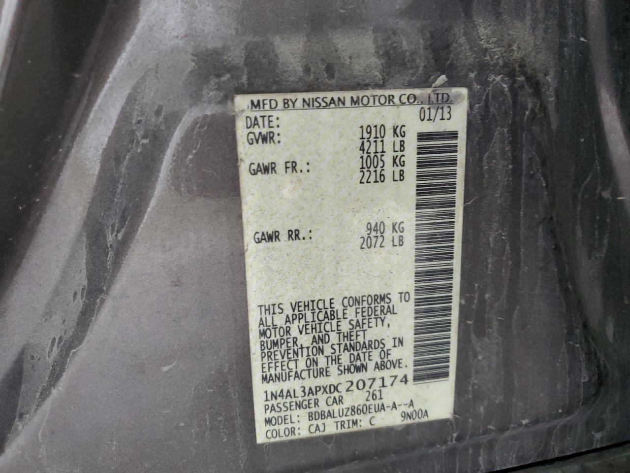 2013 NISSAN ALTIMA