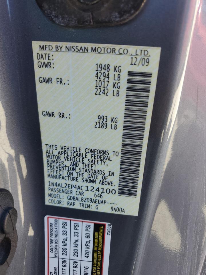 2010 NISSAN ALTIMA