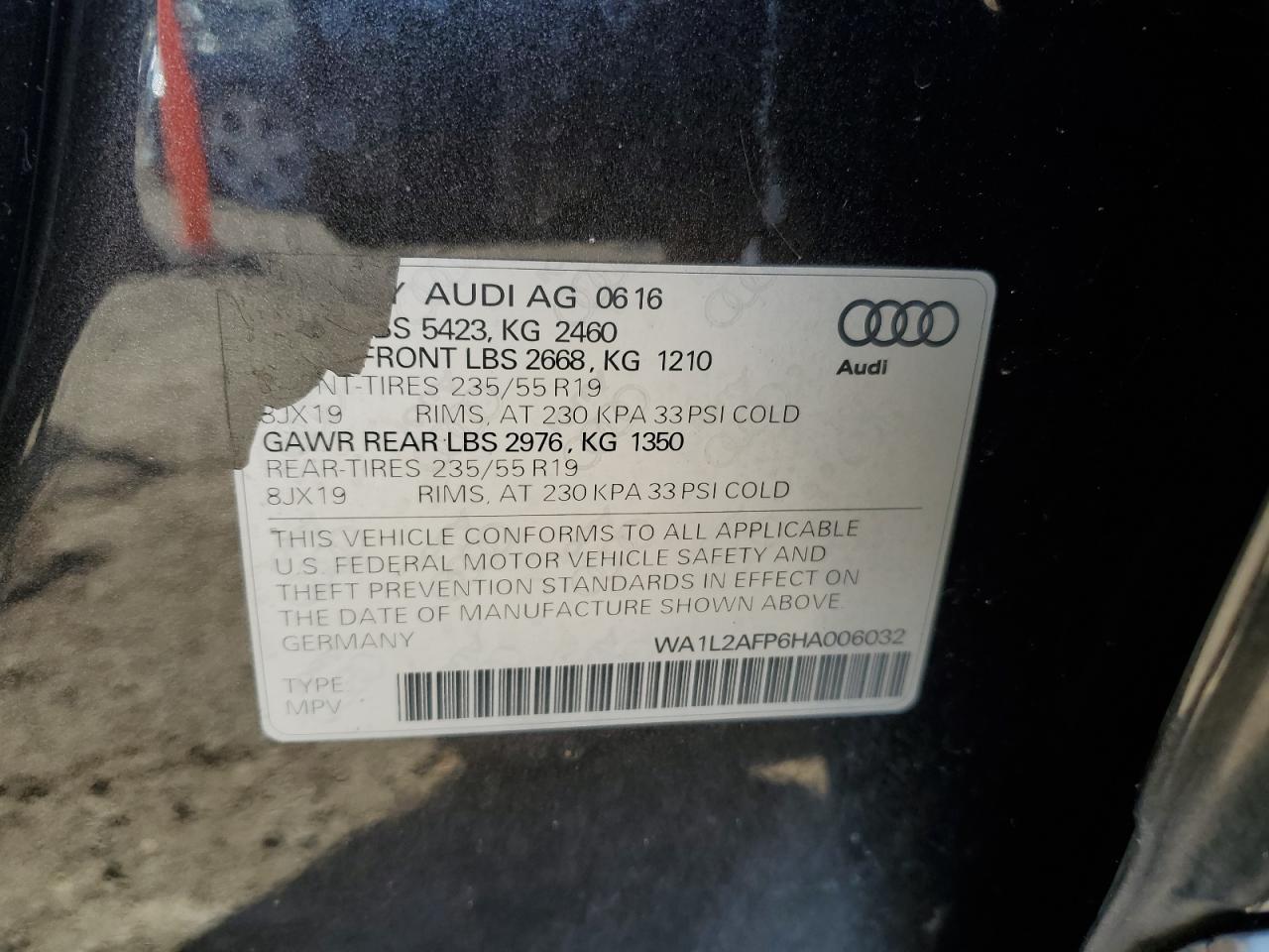 2017 AUDI Q5