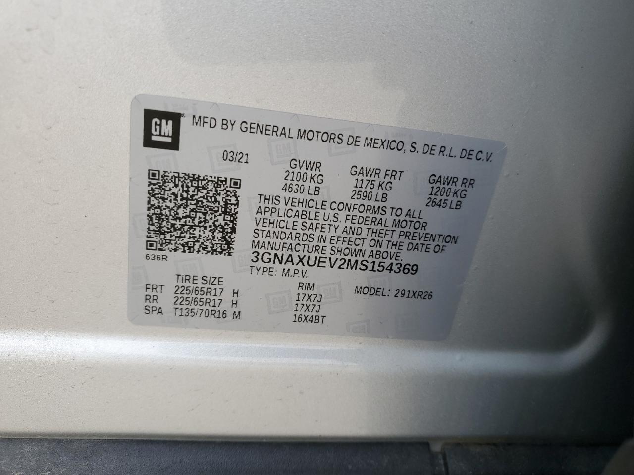 2021 CHEVROLET EQUINOX