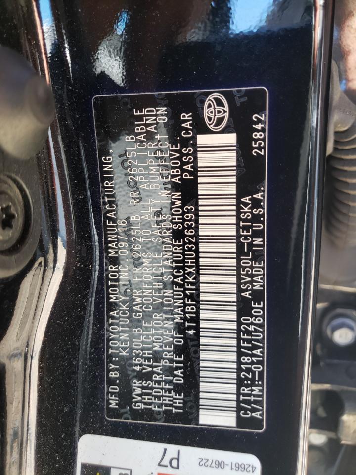 2017 TOYOTA CAMRY