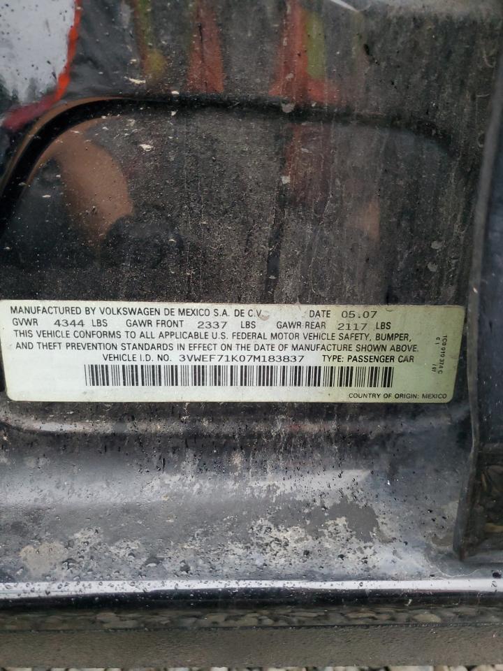 2007 VOLKSWAGEN JETTA