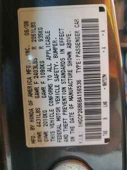 2008 HONDA ACCORD