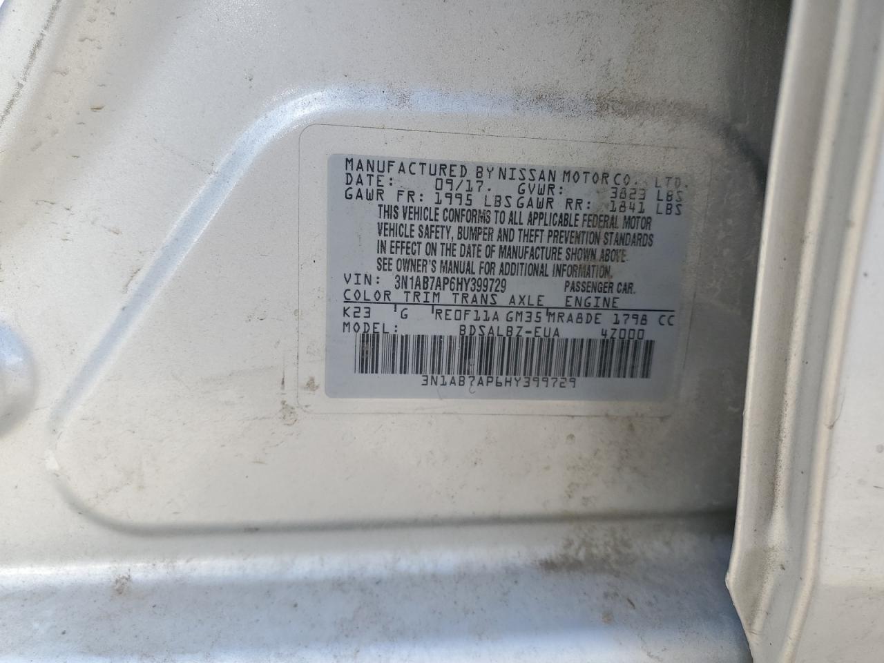 2017 NISSAN SENTRA