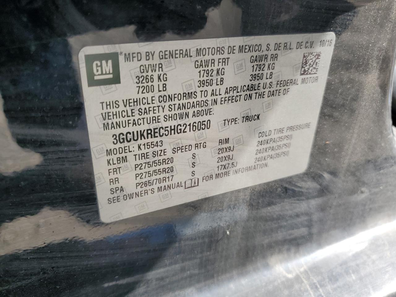 2017 CHEVROLET Silverado