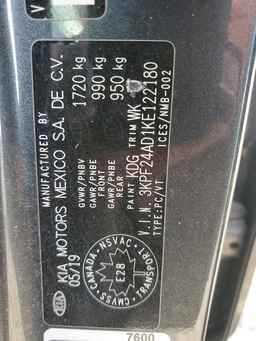 2019 KIA FORTE