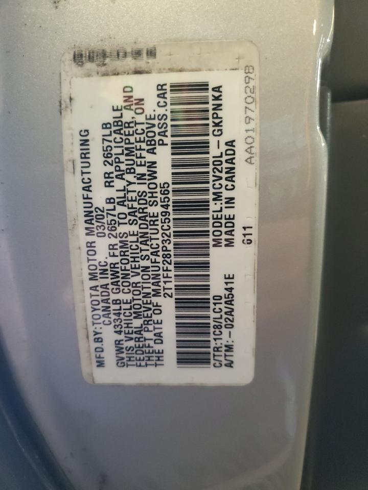 2002 TOYOTA CAMRY