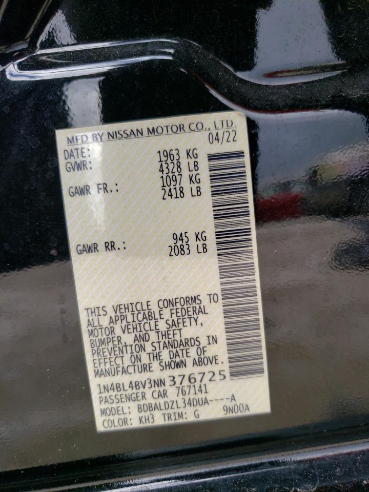 2022 NISSAN ALTIMA