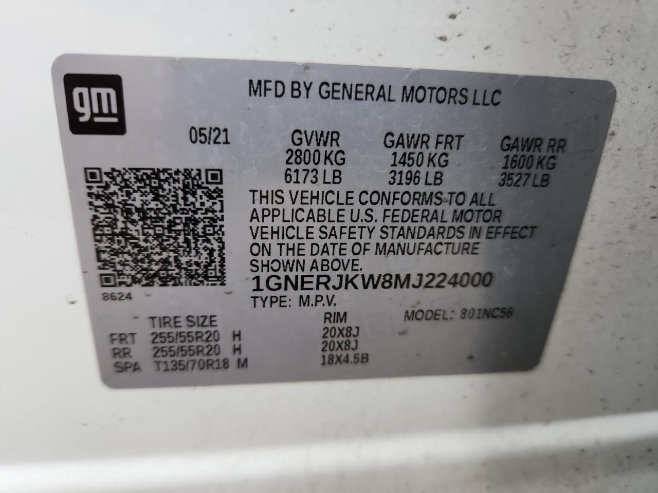 2021 CHEVROLET TRAVERSE