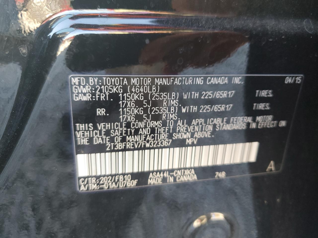2015 TOYOTA RAV4