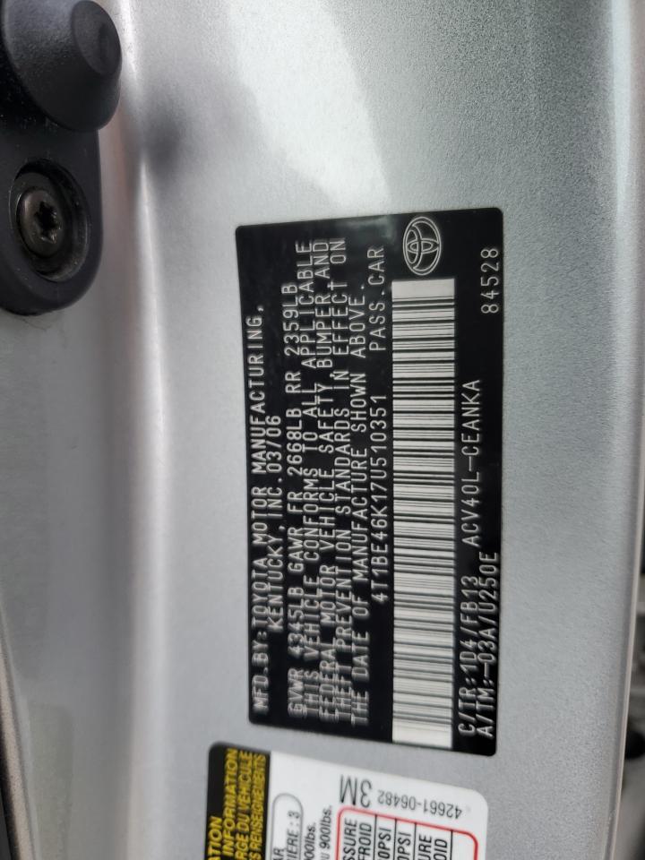 2007 TOYOTA CAMRY