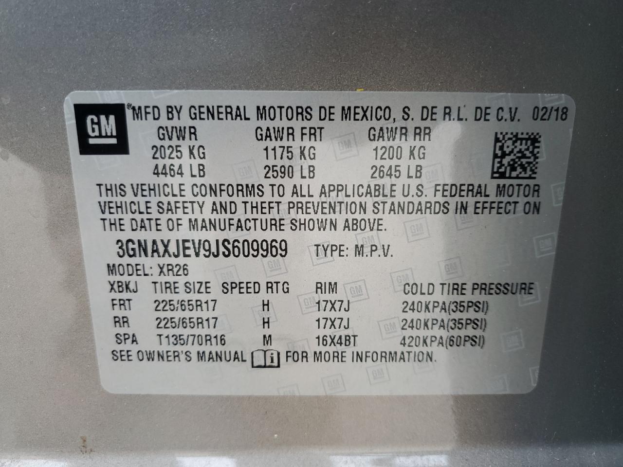 2018 CHEVROLET EQUINOX